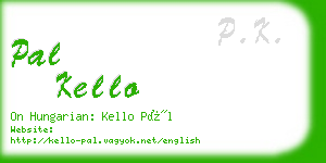 pal kello business card